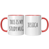 Load image into Gallery viewer, Study_Gift_Study_Mug_Study_Coffee_Mug_FrontBack_Red_Mockup.png
