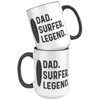 Load image into Gallery viewer, Surfer_Dad_Mug_Surfer_Dad_Gift_Surfer__15oz_Accent_FrontBack_Black_Mockup.png
