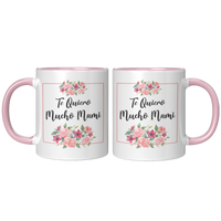 Load image into Gallery viewer, Te_Quiero_Mucho_Mami_Mug_FrontBack_Pink_Mockup.png

