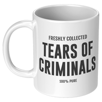 Load image into Gallery viewer, Tears_of_Criminals_-_Police_Officer_Mug_11oz_White_LH_Mockup.png_15635672