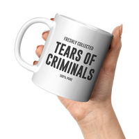 Load image into Gallery viewer, Tears_of_Criminals_-_Police_Officer_Mug_11oz_White_LH_Model_Mockup.png_15635673