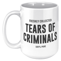 Load image into Gallery viewer, Tears_of_Criminals_-_Police_Officer_Mug_15oz_White_LH_Mockup.png_15635677