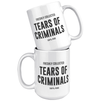 Load image into Gallery viewer, Tears_of_Criminals_-_Police_Officer_Mug_15oz_White_Stacked_Mockup.png_15635676