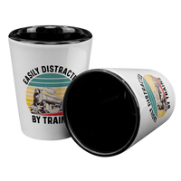 Load image into Gallery viewer, Train_Shot_Glass_-_Easily_Distracted_by__Black_Combo_Mockup.png_15448928