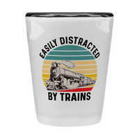 Load image into Gallery viewer, Train_Shot_Glass_-_Easily_Distracted_by__Black_Main_Mockup.png_15448926