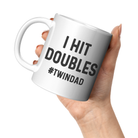 Load image into Gallery viewer, Twin_Dad_Gift_Twin_Dad_Mug_Twin_Dad_Co_11oz_White_LH_Model_Mockup.png
