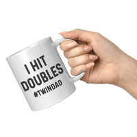 Load image into Gallery viewer, Twin_Dad_Gift_Twin_Dad_Mug_Twin_Dad_Co_11oz_White_RH_Model_Mockup.png
