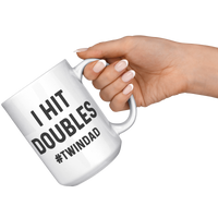 Load image into Gallery viewer, Twin_Dad_Gift_Twin_Dad_Mug_Twin_Dad_Co_15oz_White_RH_Model_Mockup.png
