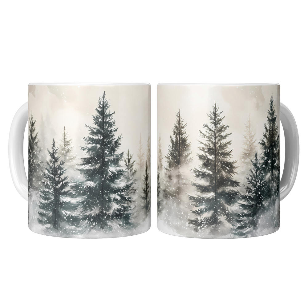 Watercolor_Christmas_Tree_Forest_Mug_2_Mugs_Center_Mockup.png