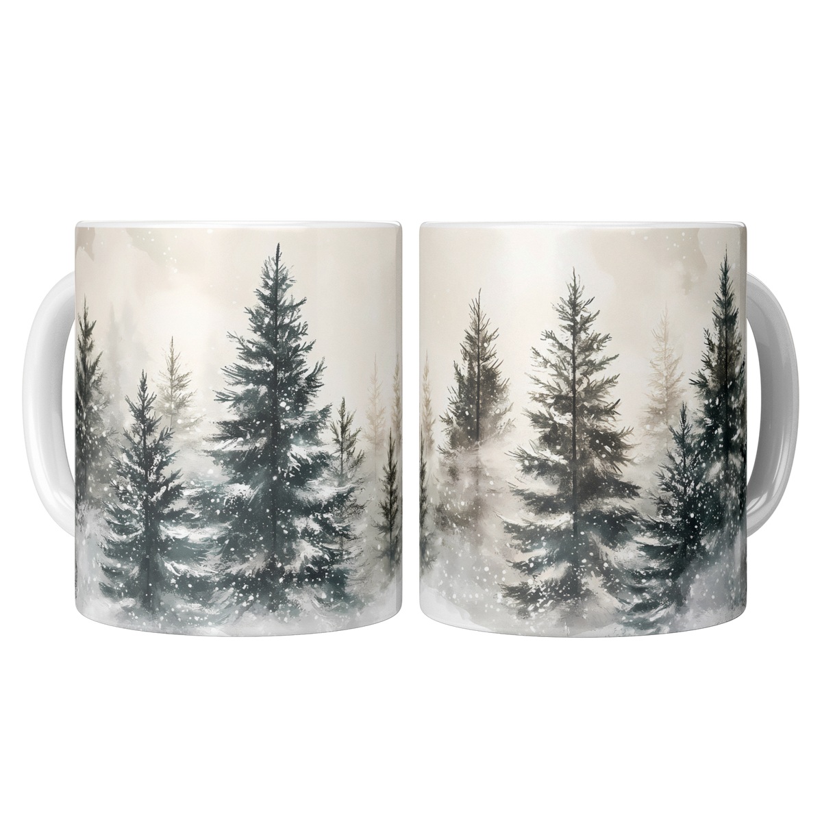 Watercolor_Christmas_Tree_Forest_Mug_2_Mugs_Center_Mockup.png