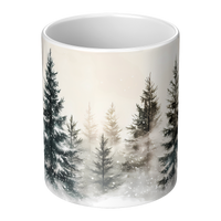 Load image into Gallery viewer, Watercolor_Christmas_Tree_Forest_Mug_Center_Main_Mockup.png
