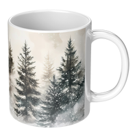 Load image into Gallery viewer, Watercolor_Christmas_Tree_Forest_Mug_RH_Main_Mockup.png
