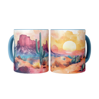 Load image into Gallery viewer, Watercolor_Desert_Mug_2_Mugs_Center_Mockup.png

