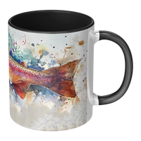 Load image into Gallery viewer, Watercolor_Trout_Mug_Accent_Mug_RH_Main_Mockup.png