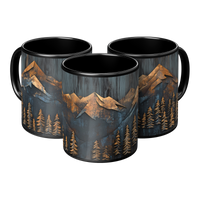 Load image into Gallery viewer, Wood_Panel_Mountains_and_Forest_Coffee_M_3pc_Triangle_View_Mockup.png
