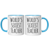 Load image into Gallery viewer, Worlds_Sexiest_Teacher_Mug_FrontBack_Blue_Mockup.png
